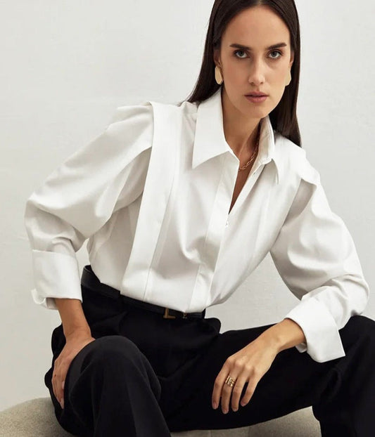Right-Angled Shoulder Office Shirt
